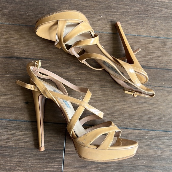 Prada Patent Leather platform Strappy Heels Sandals - Picture 6 of 9